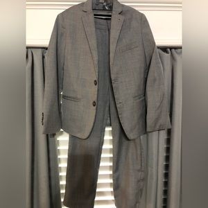 Boys gray suit.